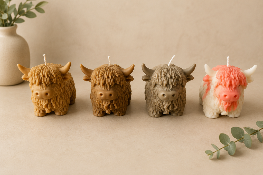 Mini Highland Cow Candle